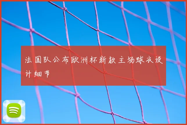 法国队公布欧洲杯新款主场球衣设计细节