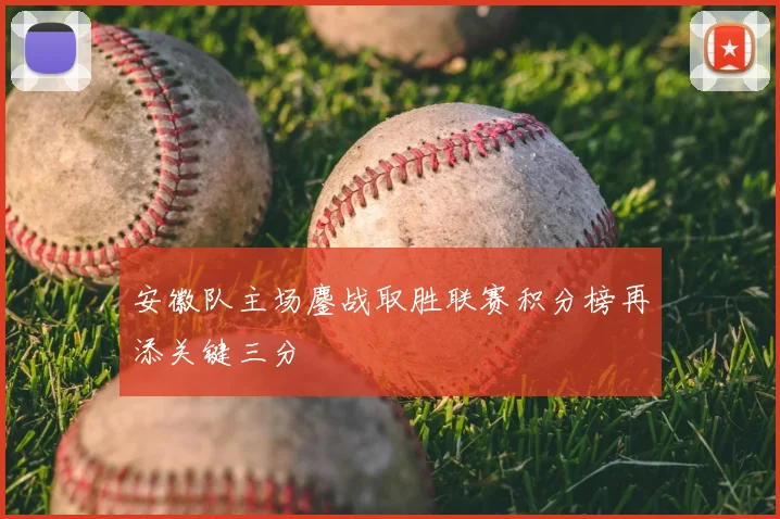 安徽队主场鏖战取胜联赛积分榜再添关键三分